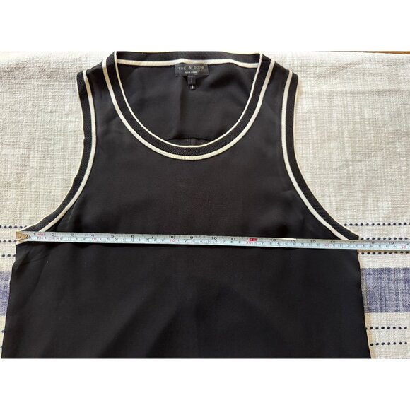 Rag & Bone Womens Sheer Navy Tank Top Nautical Size S Career Capsule Sailor Chic - Picture 15 of 16